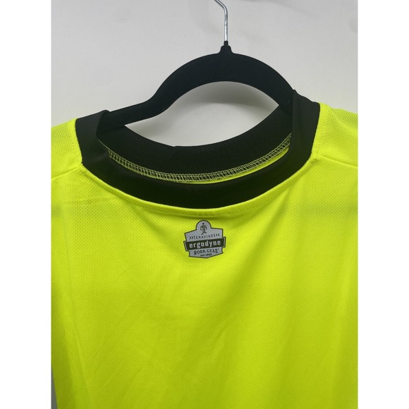 GloWear 8280BK Reflective Apparel Hi-Vis T-Shirt Mens 2XL Lime Black Pocket NWOT - Picture 5 of 13